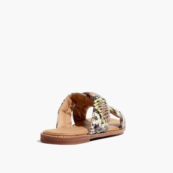 Madewell Slide Sandal in Snake Embossed Leather - Picture 12 of 12